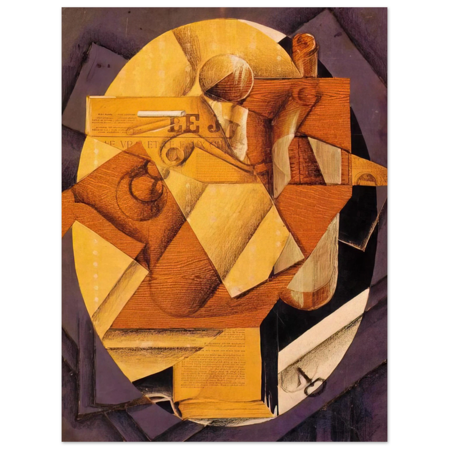Juan Gris - THE TABLE 1914 Fine Art Poster - Default Title