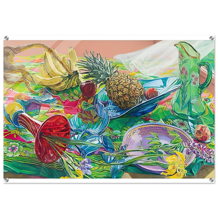 MONKEY BUSINESS 2005 - Janet Fish Acrylic Print - 70x100 cm / 28x40″ inches