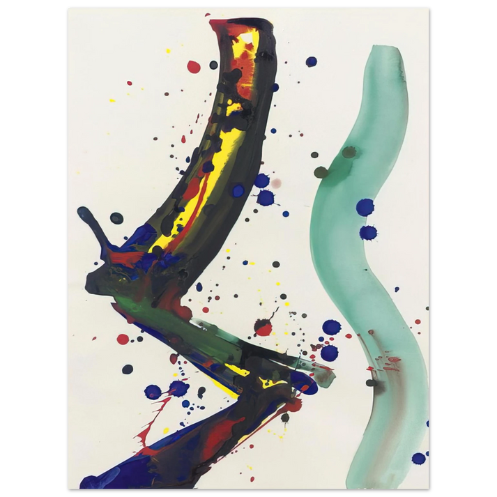 Sam Francis - Drawing for Sculpture SF65-010 75x100 cm / 30x40inches Fine Art Poster