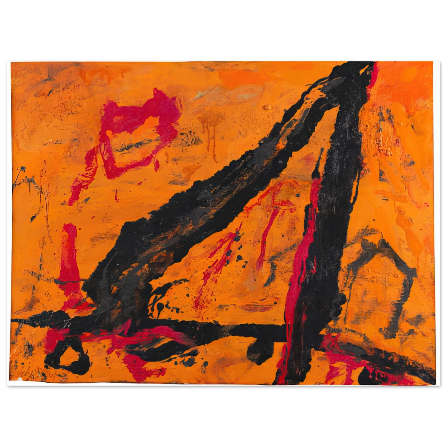 Emil Schumacher - Timra - 1989 Fine Art Poster - Default Title