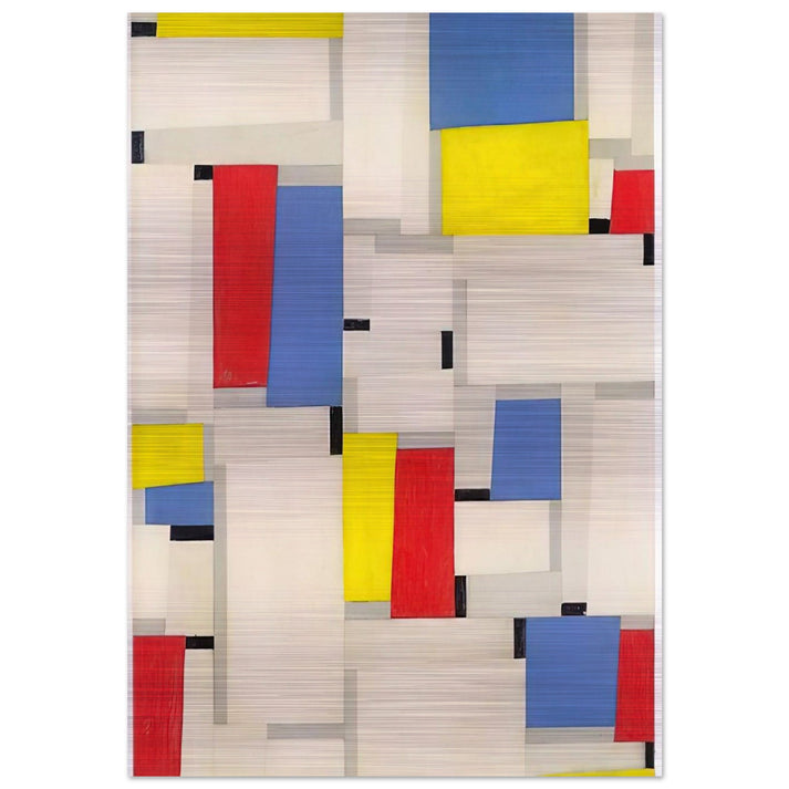 Relational Painting - 1951 - Fritz Glarner Brushed Aluminum Print - 70x100 cm / 28x40 inches | Fritz Glarner Aluminum Print | Fritz Glarner Prints