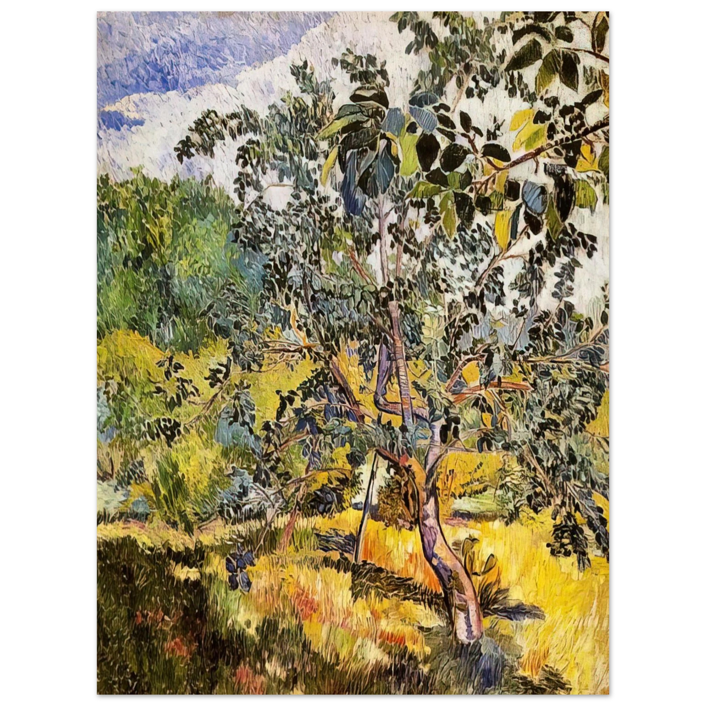 Natalia Goncharova - Corner of a garden Sun - Post-Impressionism Fine Art Poster - Default Title