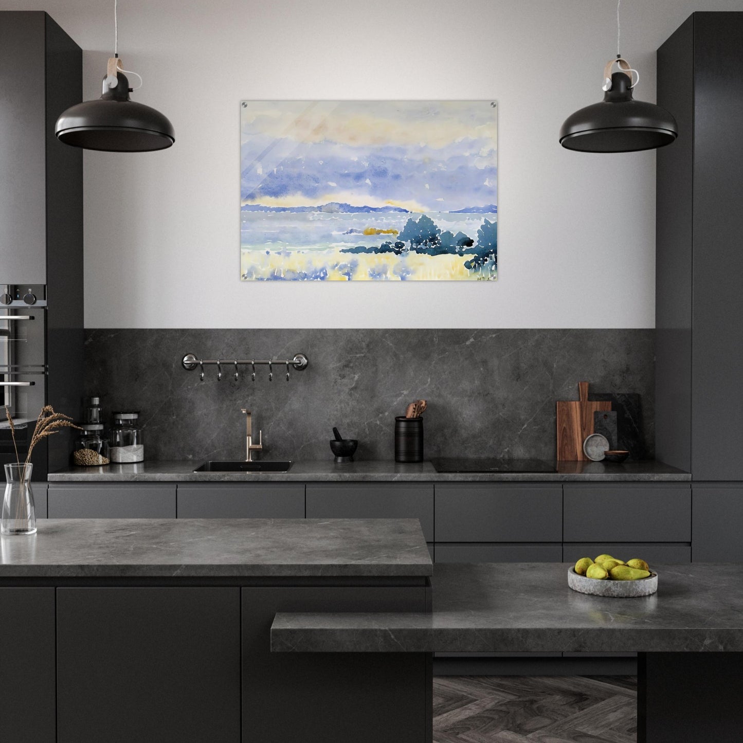 Land by the Sea - Henri-Edmond Cross Acrylic Print - 70x100 cm / 28x40″ inches