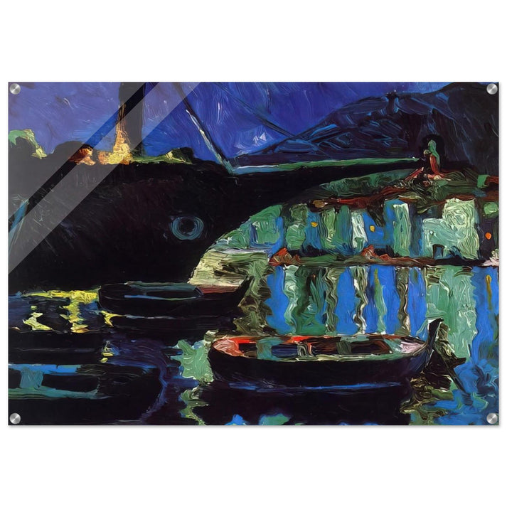 PORT OF CADAQUES NIGHT - Salvador Dali Acrylic Print - 70x100 cm / 28x40″ inches