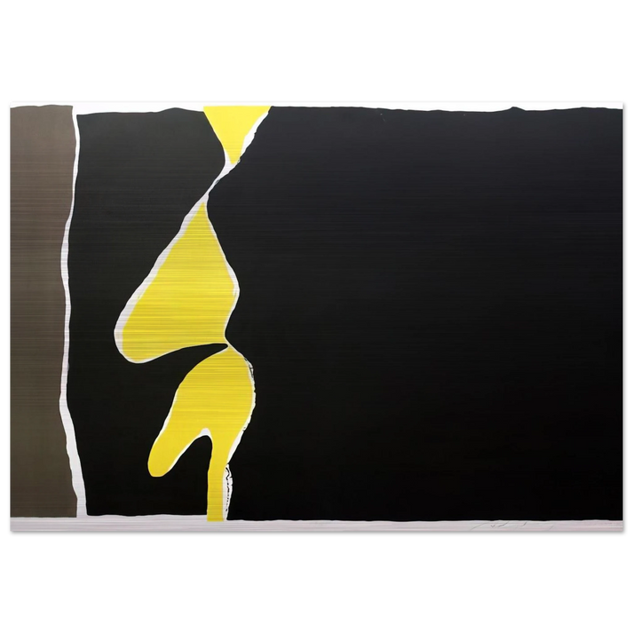 Hommage to the First Monk Immolating Himself in Saigon - 1966 - Adja Yunkers Brushed Aluminum Print - 70x100 cm / 28x40 inches | Adja Yunkers Aluminum Print | Adja Yunkers Prints