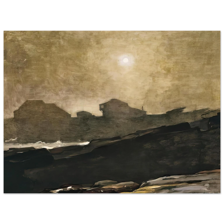 Winslow Homer - THE ARTISTS STUDIO IN AFTERNOON FOG 1894 75x100 cm / 30x40inches Fine Art Poster