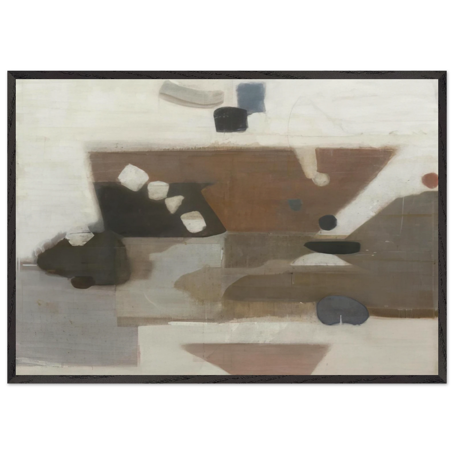 Decision - 1956 - Kenzo Okada Framed Art Print – Black Wooden Frame - Default Title - -Framed Art Print