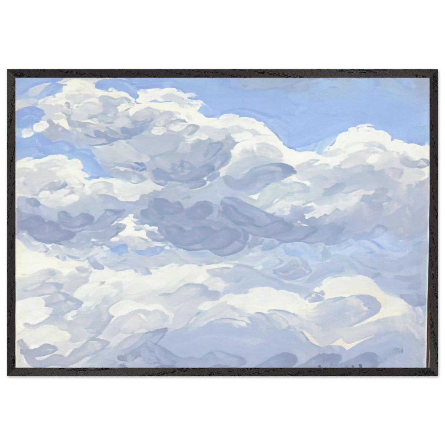 Study for Clouds II - 1979 - Neil Welliver Framed Art Print – Black Wooden Frame - Default Title - -Framed Art Print