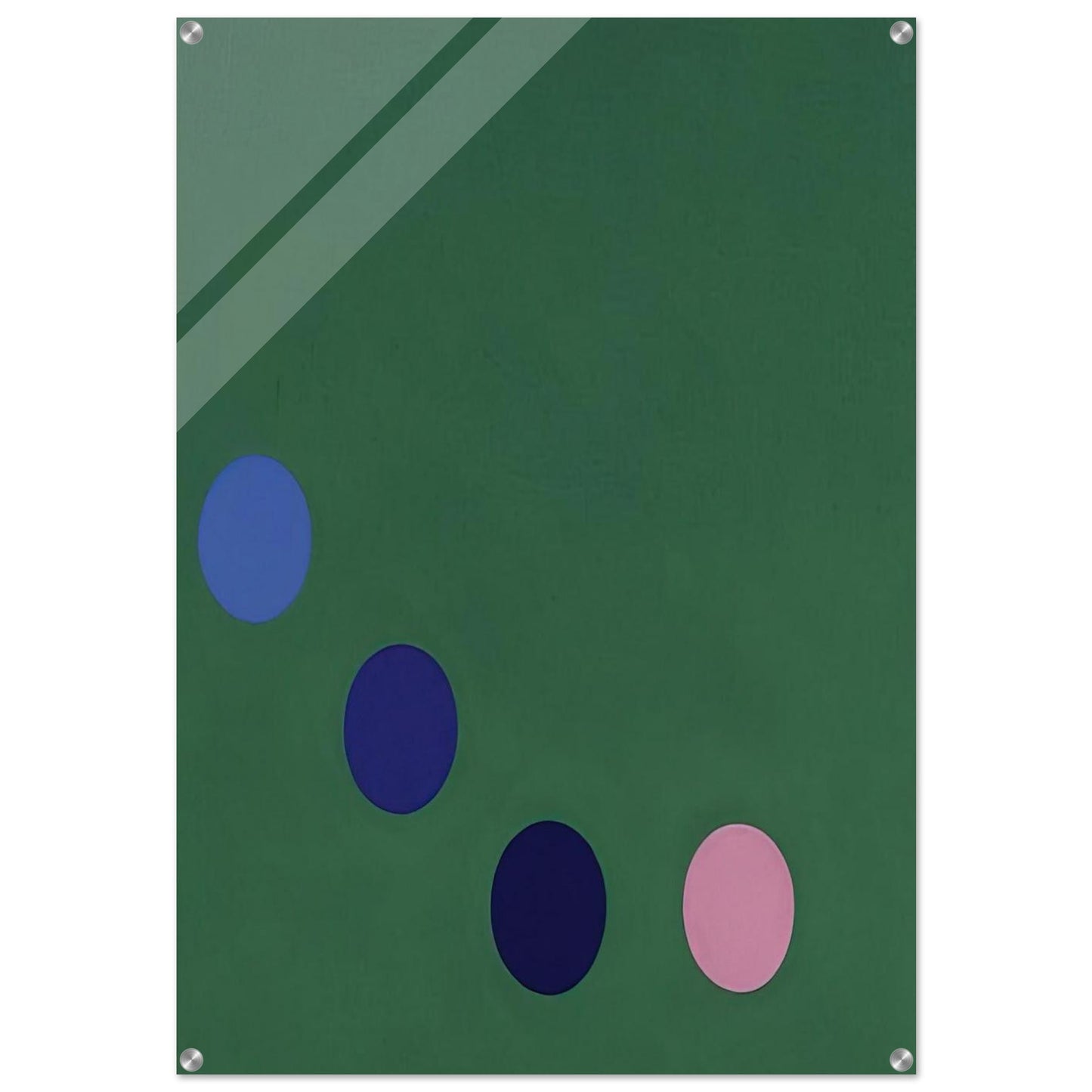 Green Square - Op Art - Thomas Downing Acrylic Print - 70x100 cm / 28x40″ inches | Thomas Downing Wall Art | Thomas Downing Prints