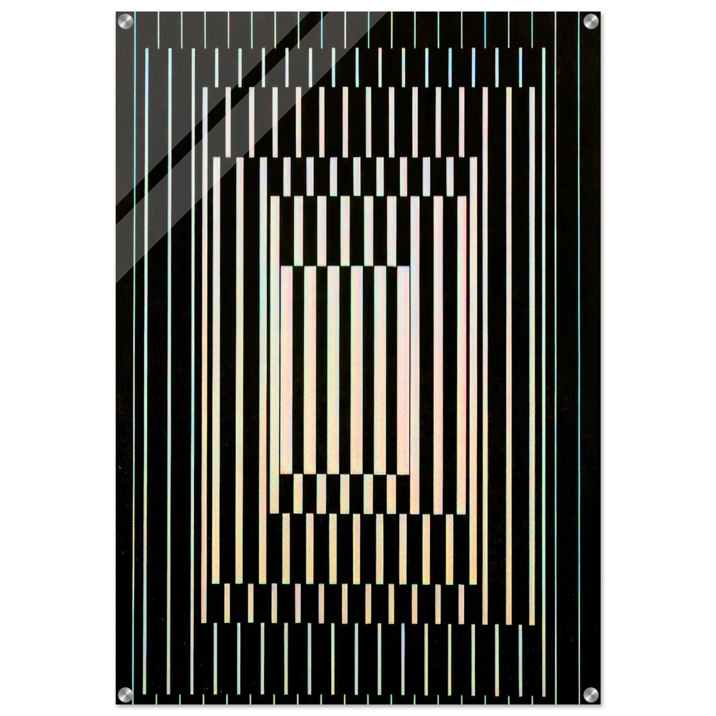 Bora III - 1964 - Victor Vasarely Acrylic Print - 70x100 cm / 28x40″ inches | Victor Vasarely Wall Art | Victor Vasarely Prints