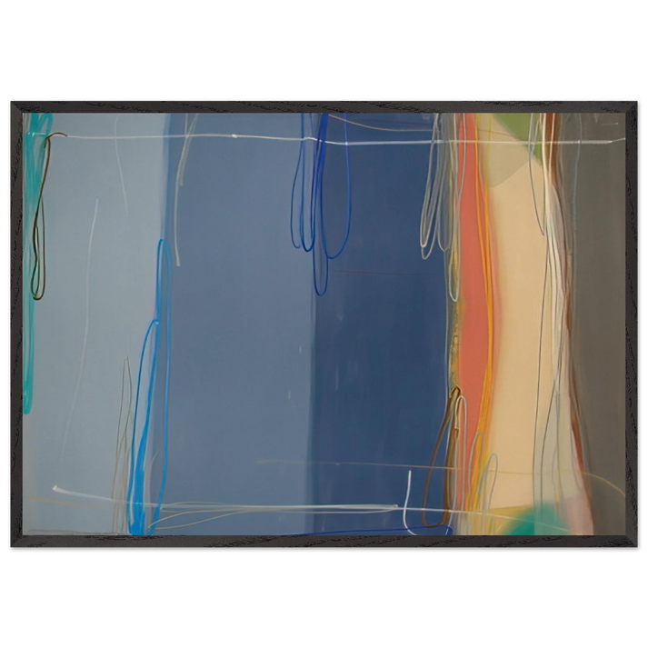 Yours and Mine - 1993 - Larry Zox 70x100 cm / 28x40 inches Framed Art Print – Black Wooden Frame