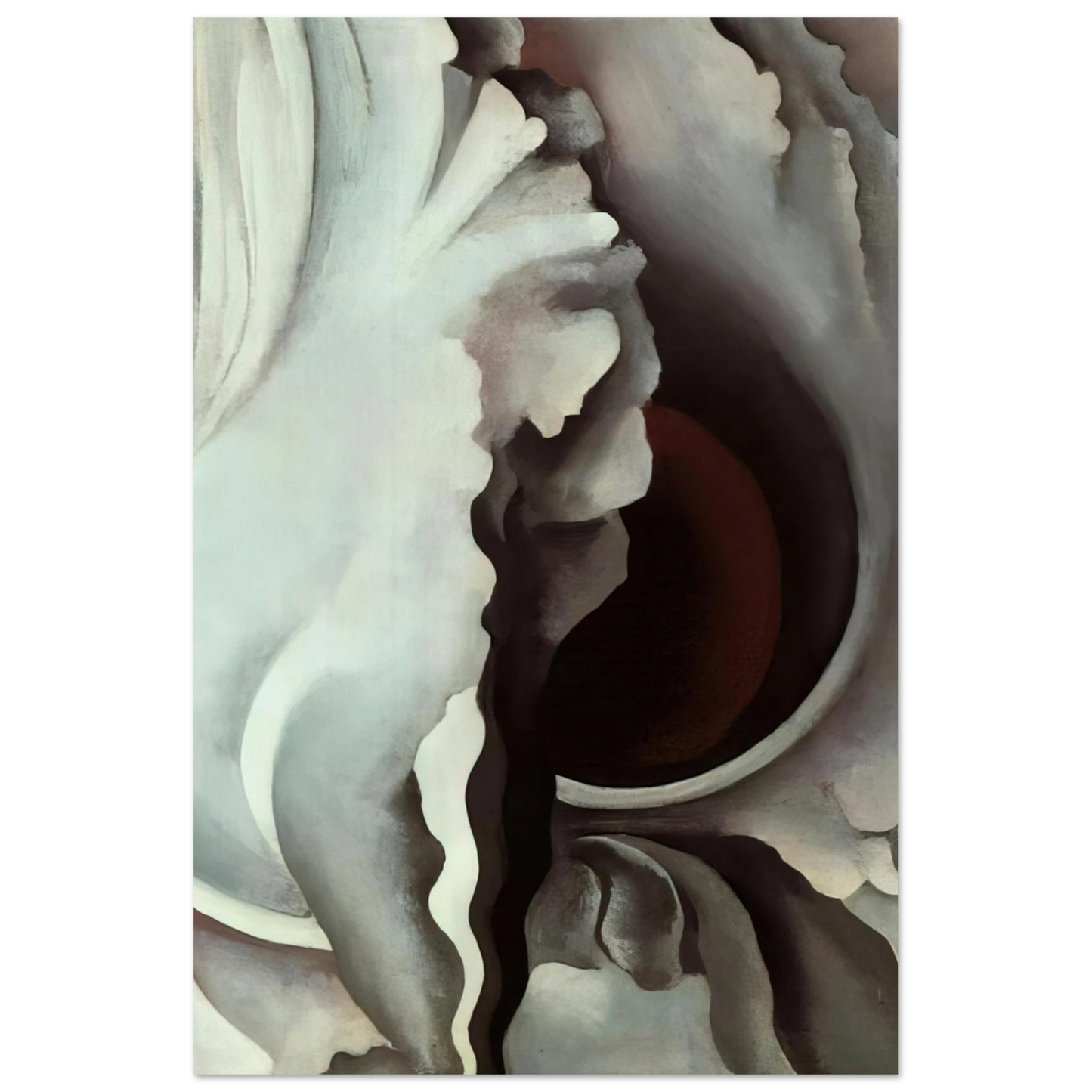 Georgia O'Keeffe - Black Iris Fine Art Poster - 75x100 cm / 30x40 inches