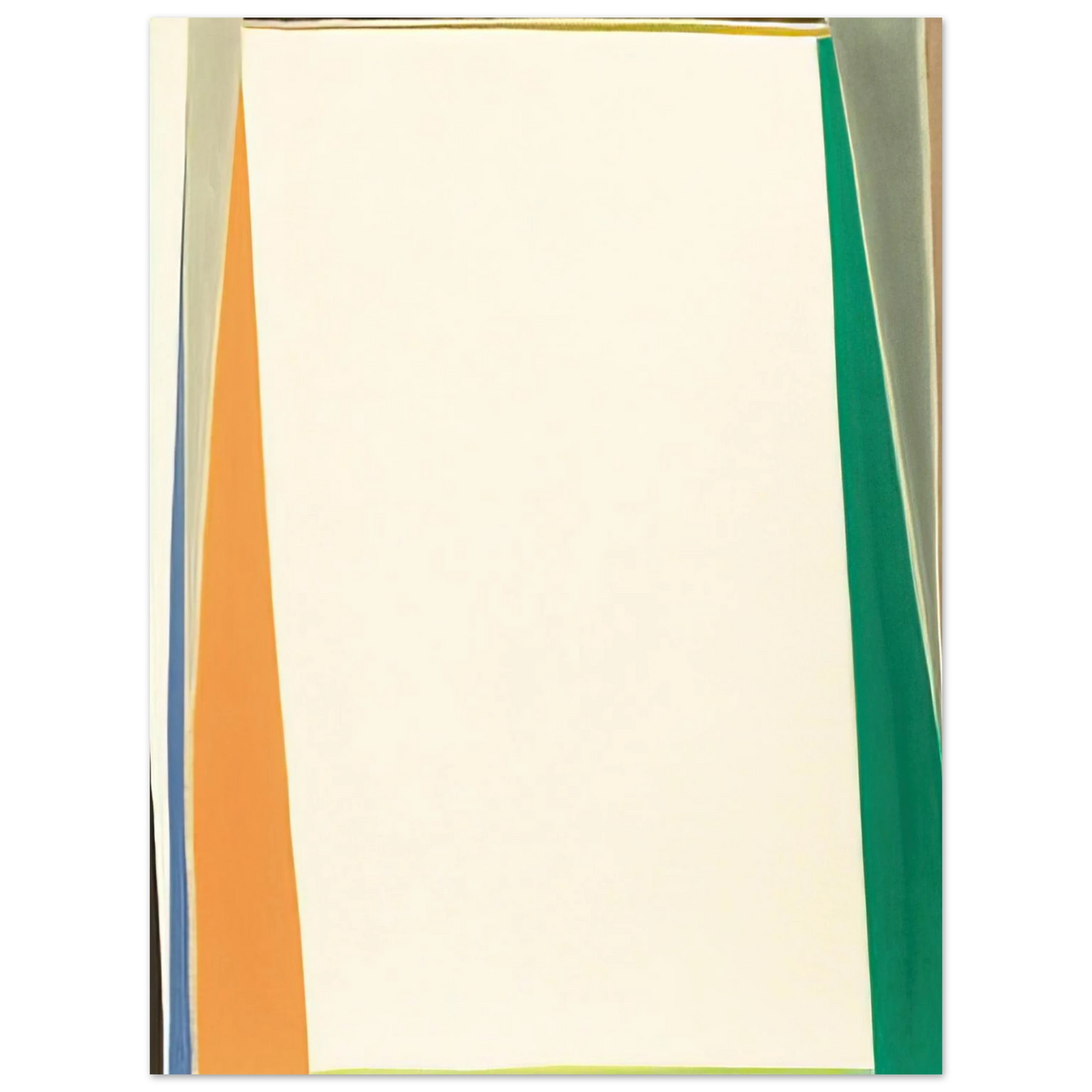 Larry Zox - Open White Center - 1974 Fine Art Poster - Default Title