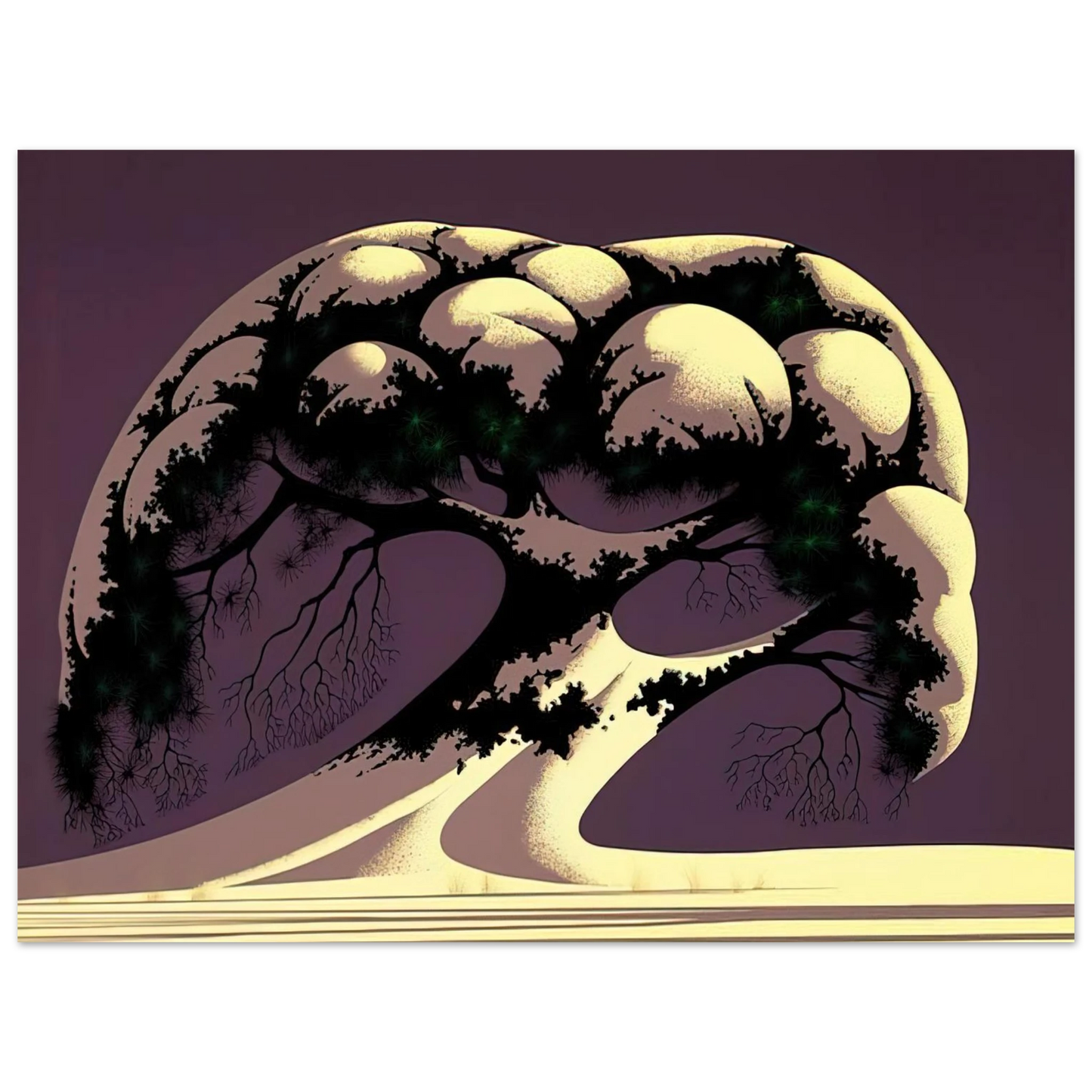 Eyvind Earle - Snow Tree Fine Art Poster - Default Title