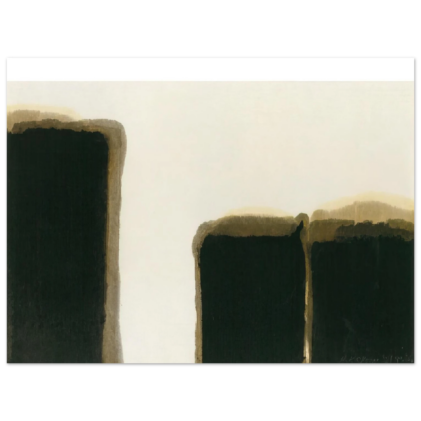 Yun Hyong-keun - Burnt Umber Ultramarine I - 1981 Fine Art Poster - Default Title