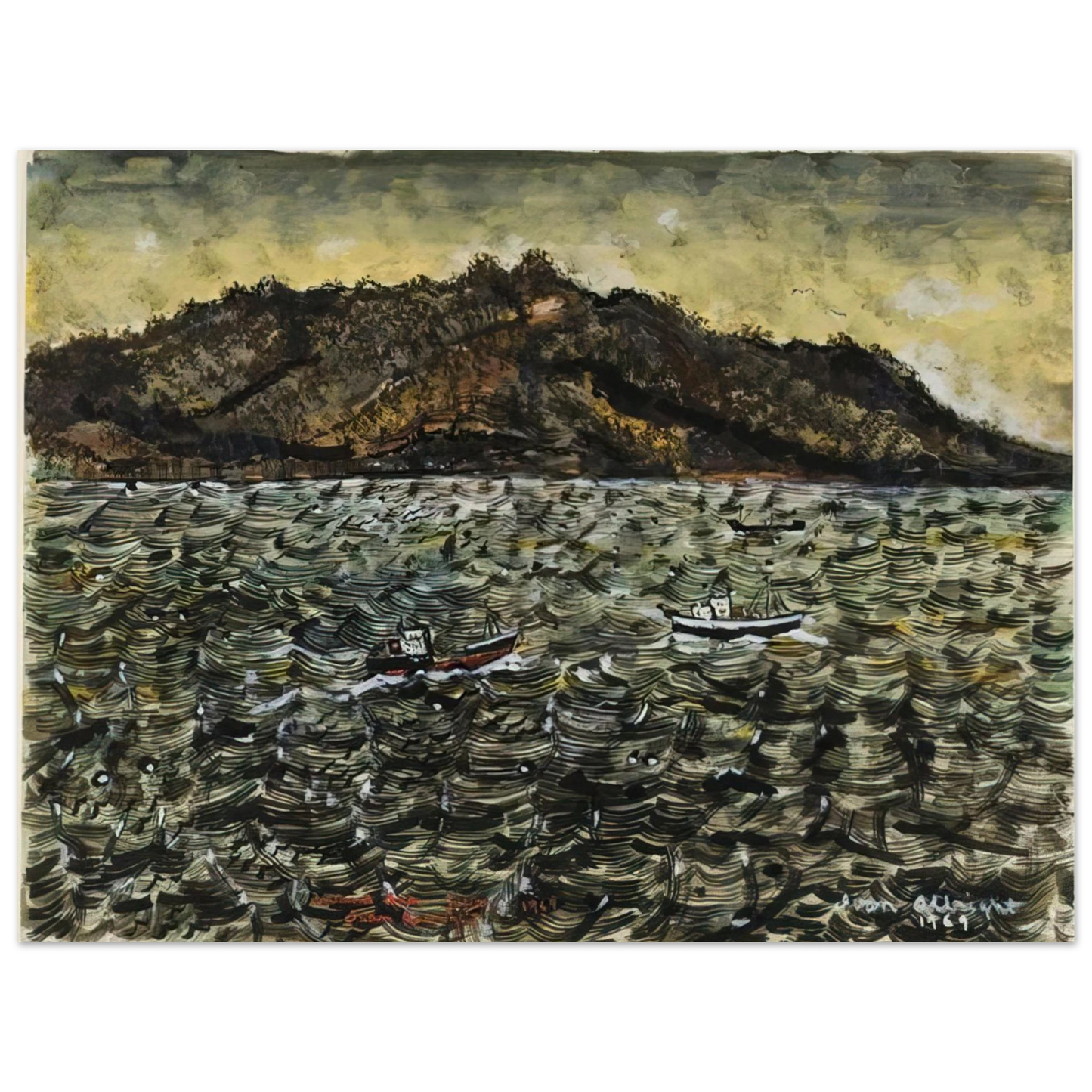 Ivan Albright - INLAND SEA JAPAN FROM BOAT Fine Art Poster - Default Title