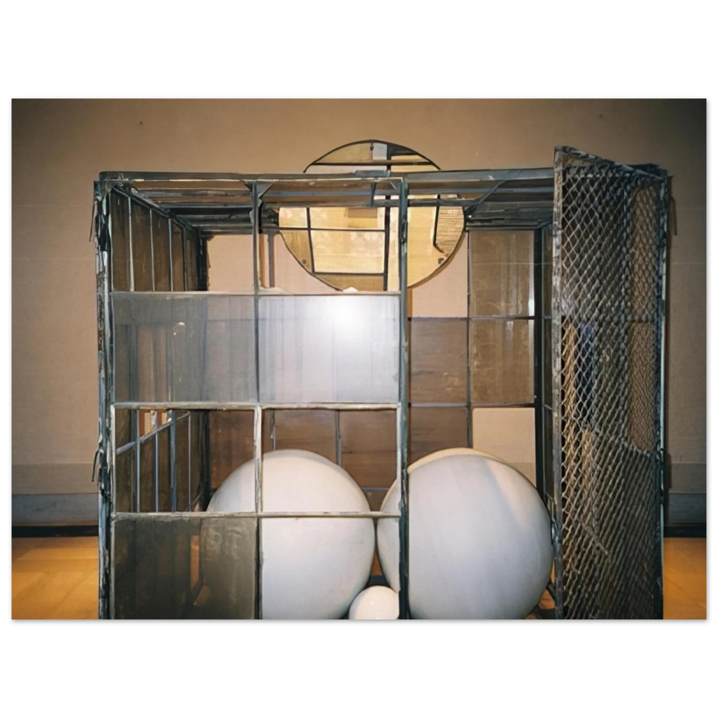Louise Bourgeois - CELL 3 WHITE MARBLE SPHERES 1993 Fine Art Poster - Default Title