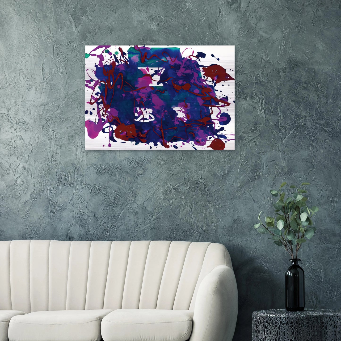 Untitled SFP94-75 SFF 1749 - Sam Francis Brushed Aluminum Print - 70x100 cm / 28x40 inches | Sam Francis Aluminum Print | Sam Francis Prints