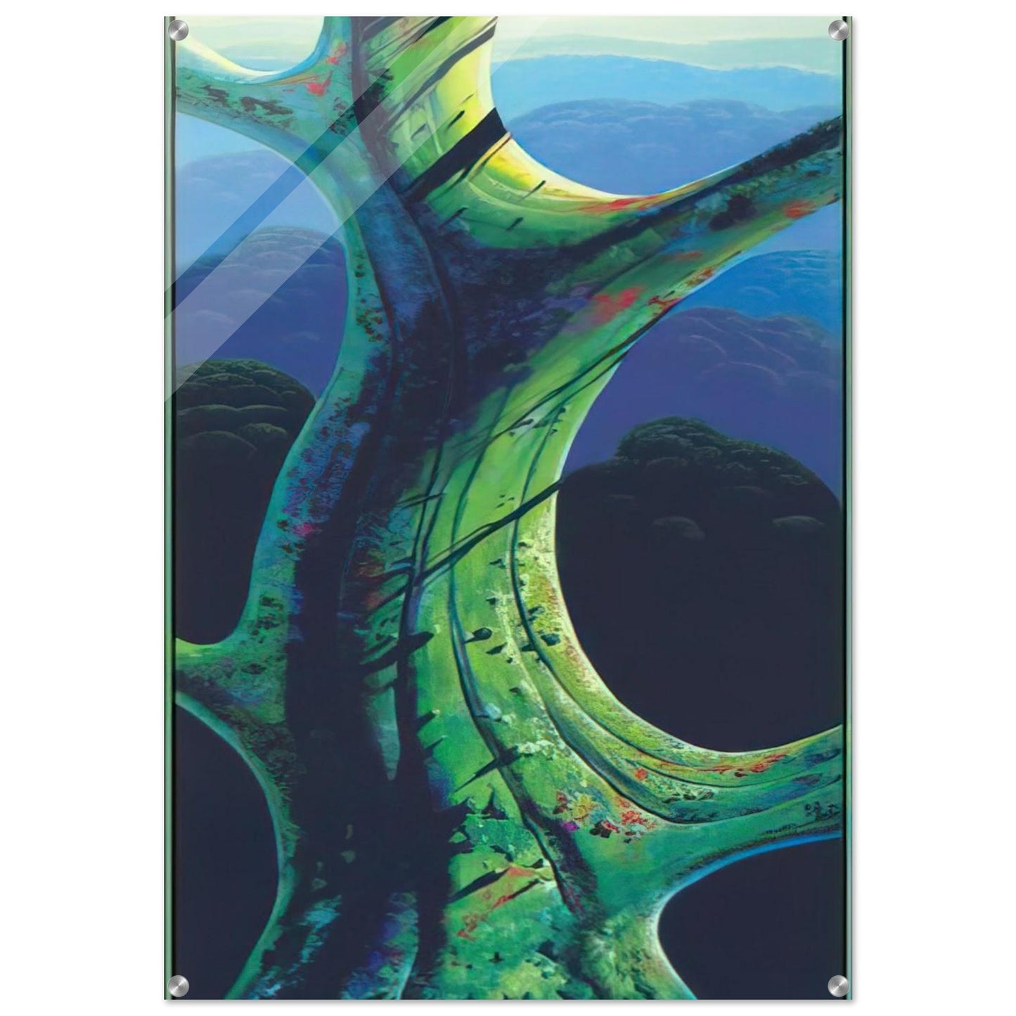 Sky Reach - Eyvind Earle Acrylic Print - 70x100 cm / 28x40″ inches