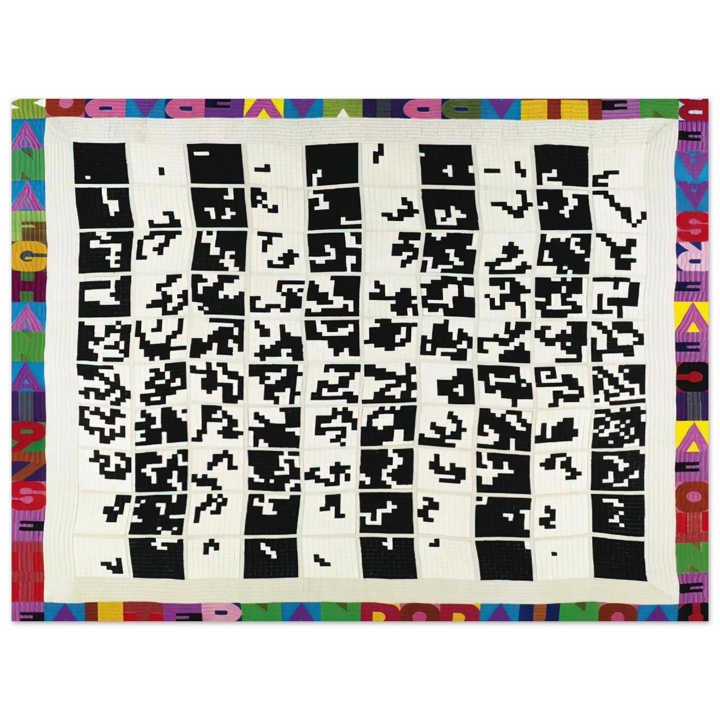 Alighiero Boetti - ALTERNANDO DA UNO A CENTO E VICEVERSA 1977 Fine Art Poster - Default Title