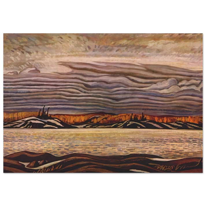 Algoma in November - 1935 - A.Y. Jackson Brushed Aluminum Print - 70x100 cm / 28x40 inches | A.Y. Jackson Aluminum Print | A.Y. Jackson Prints