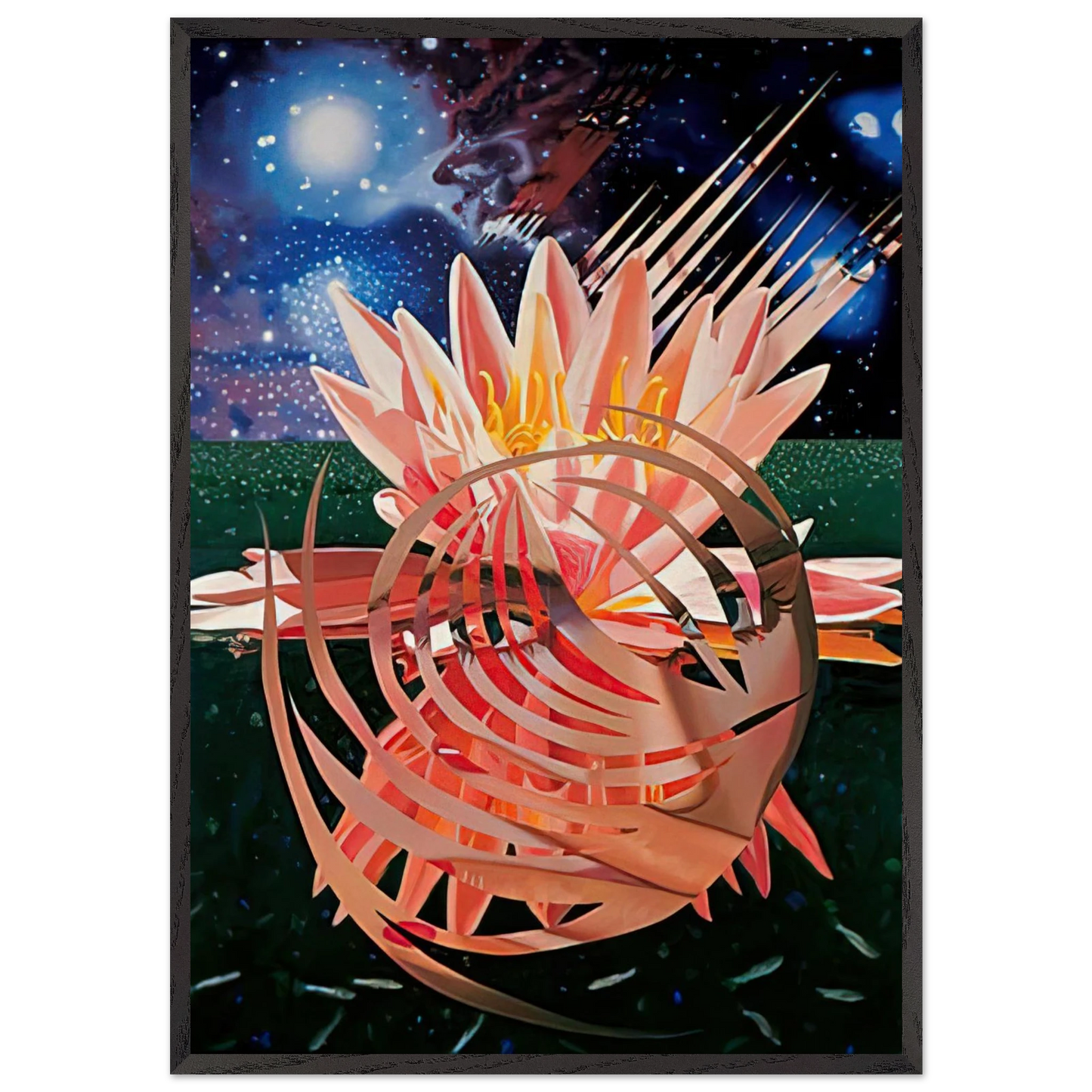 Welcome to the Water Planet - James Rosenquist Framed Art Print – Black Wooden Frame - Default Title - -Framed Art Print