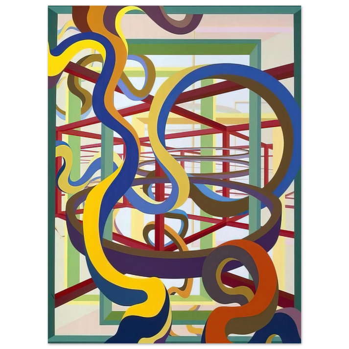 Al Held - Vorcex IV 75x100 cm / 30x40inches Fine Art Poster