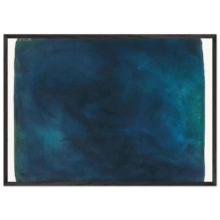 UNTITLED 1988 N1 - Gotthard Graubner 70x100 cm / 28x40 inches Framed Art Print – Black Wooden Frame