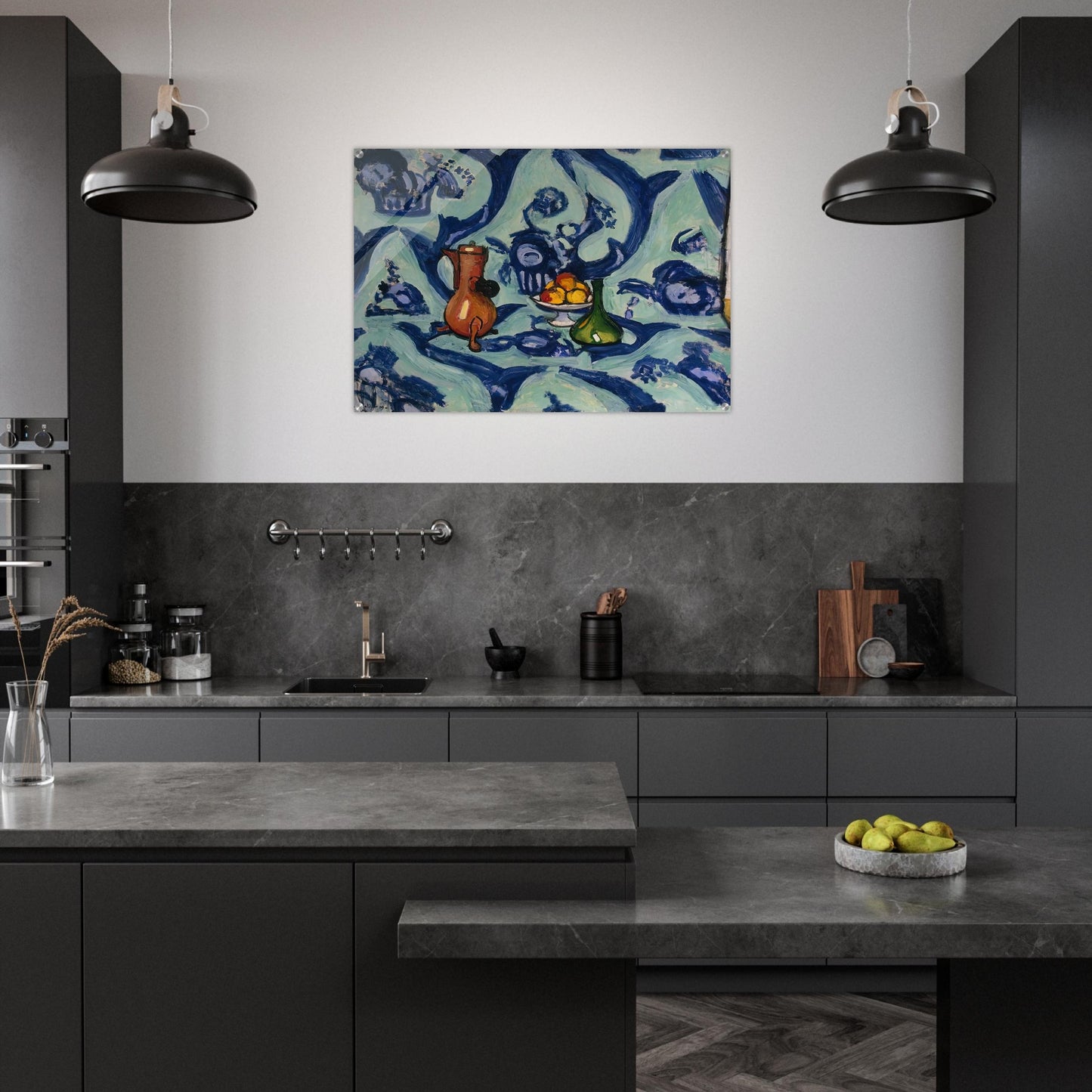 STILL LIFE WITH BLUE TABLECLOTH 1906 - Henri Matisse Acrylic Print - 70x100 cm / 28x40″ inches