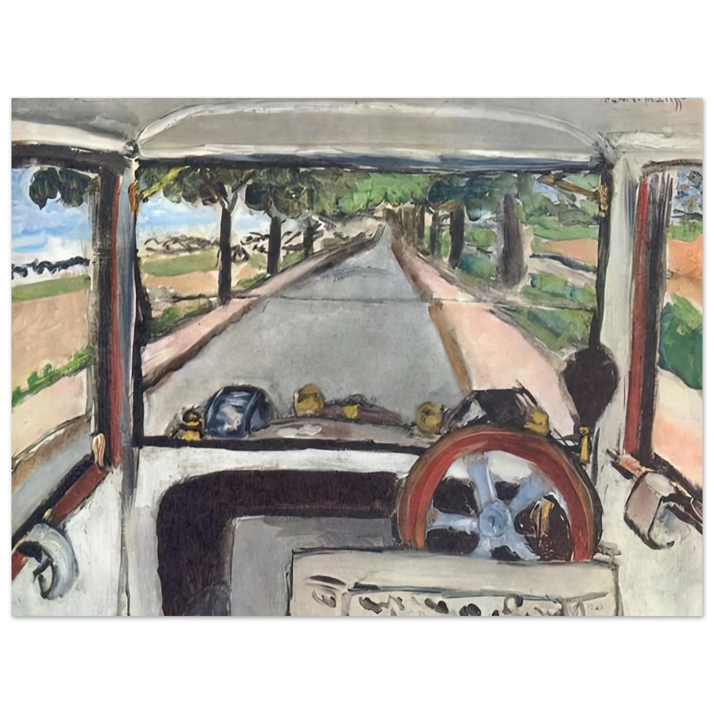 Henri Matisse - THE WINDSHIELD 1917 0 Fine Art Poster - Default Title