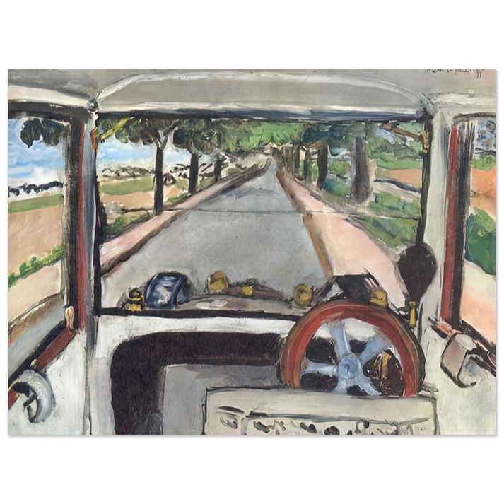 Henri Matisse - THE WINDSHIELD 1917 0 75x100 cm / 30x40inches Fine Art Poster