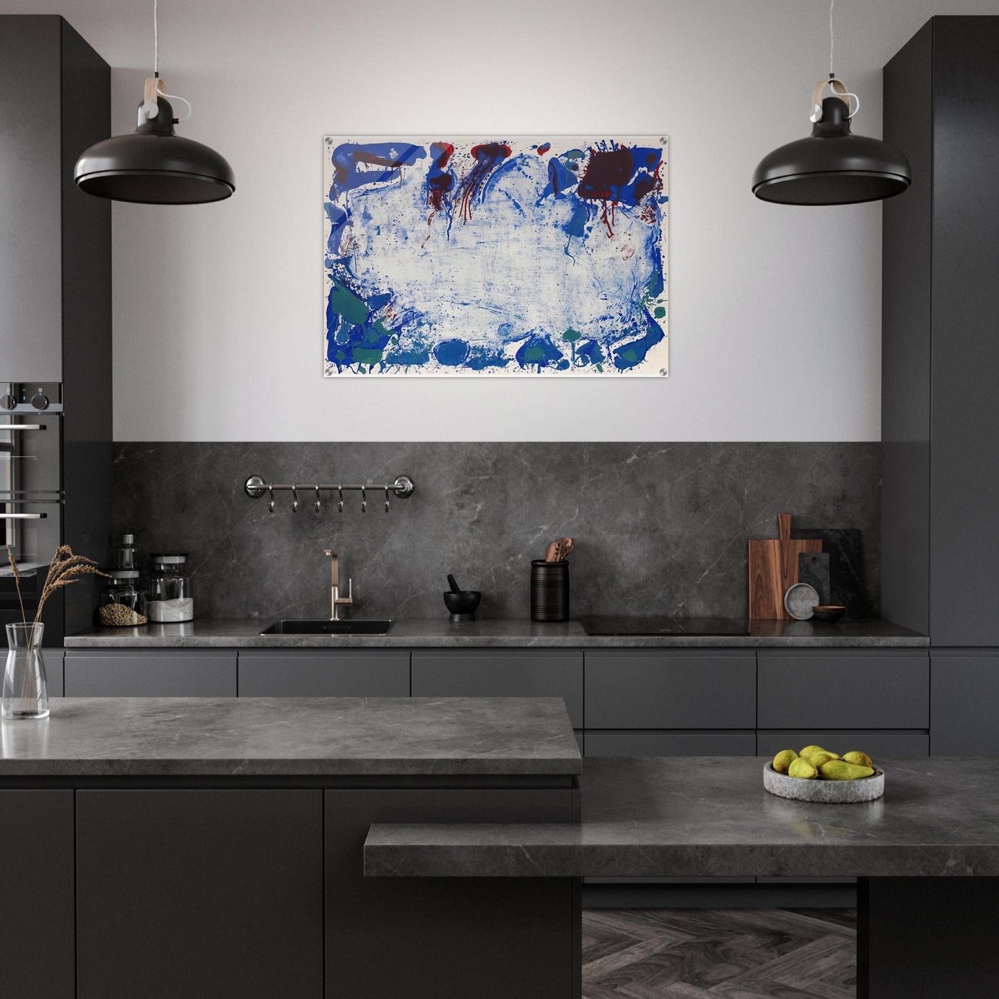 Happy Death Stone - Sam Francis Acrylic Print - 70x100 cm / 28x40″ inches