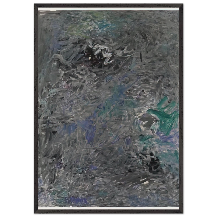 UNTITLED 6 1959 - Milton Resnick 70x100 cm / 28x40 inches Framed Art Print – Black Wooden Frame