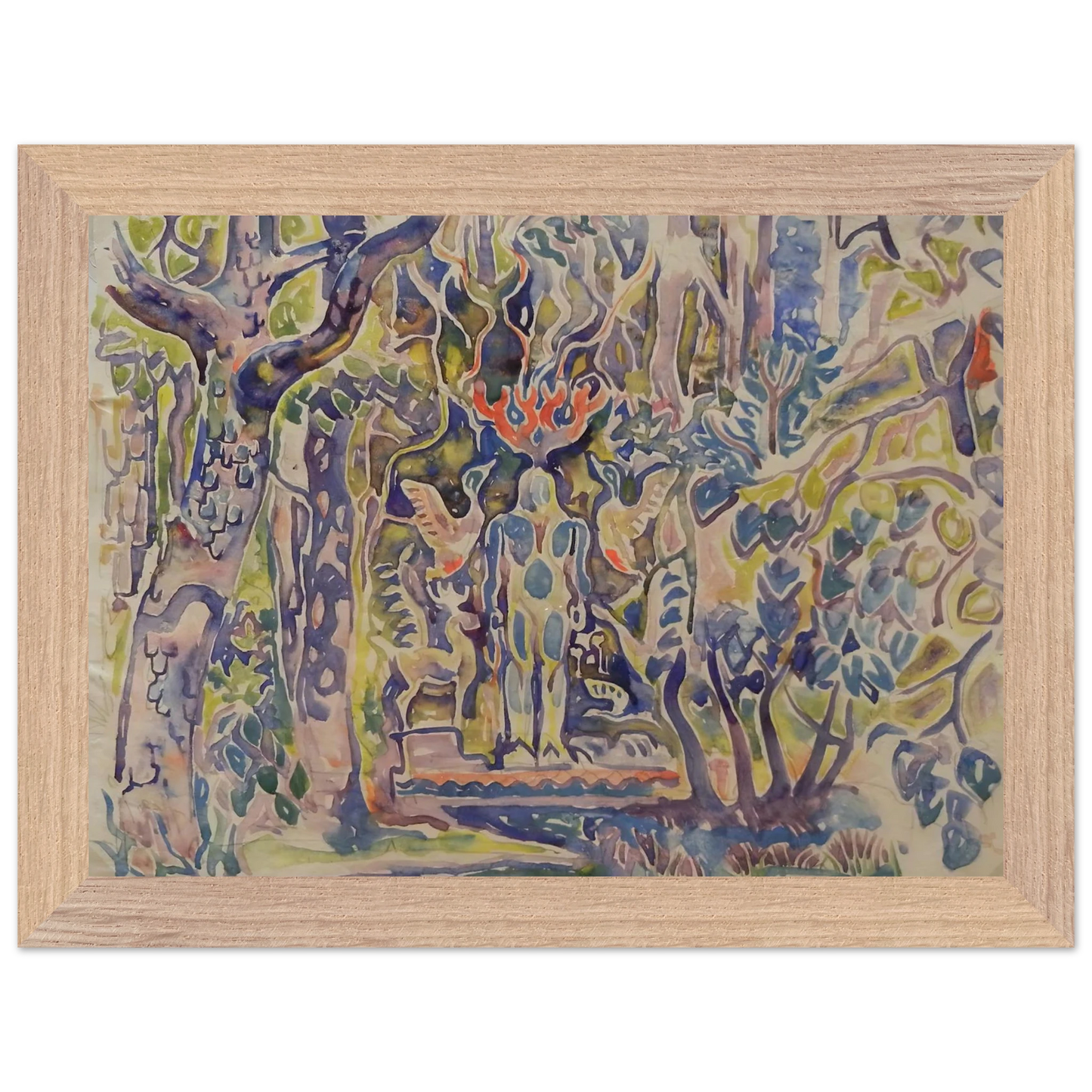 Walter Inglis Anderson - Walter Anderson Wall art - 60x80 cm / 24x32 Inches - Premium Wooden Framed Poster With Fine Art Paper - Black frame