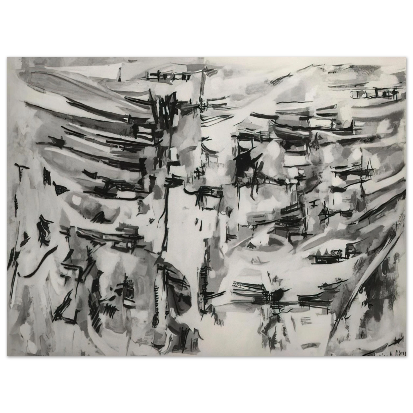 Maria Helena Vieira da Silva - Composition - 1955 Fine Art Poster - Default Title