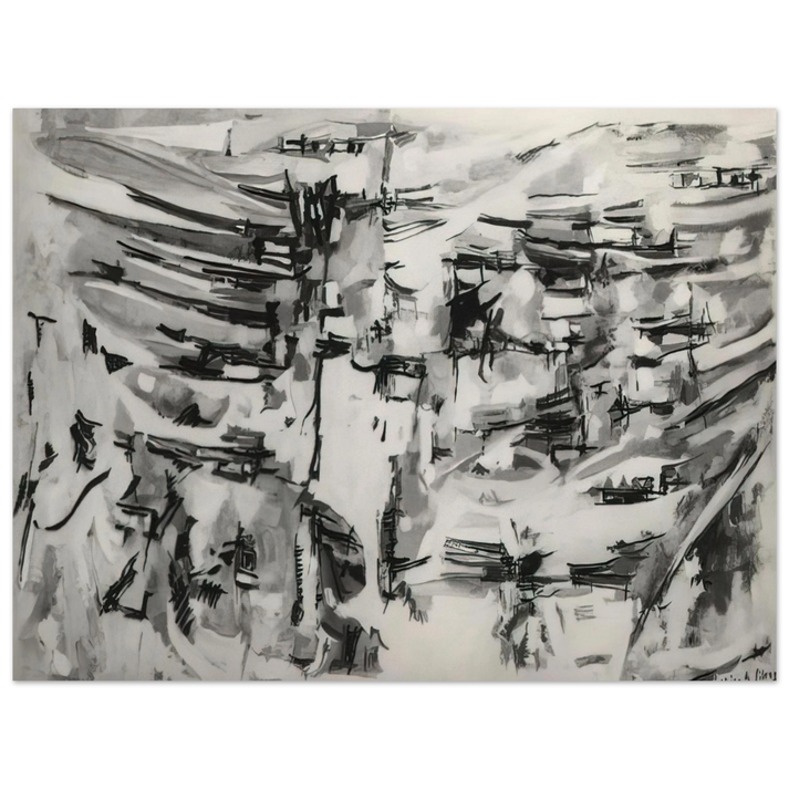 Maria Helena Vieira da Silva - Composition - 1955 75x100 cm / 30x40inches Fine Art Poster