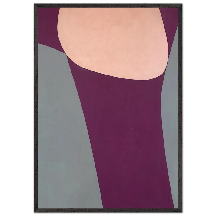 Untitled Boulder Series - 1962 - Lorser Feitelson 70x100 cm / 28x40 inches Framed Art Print – Black Wooden Frame