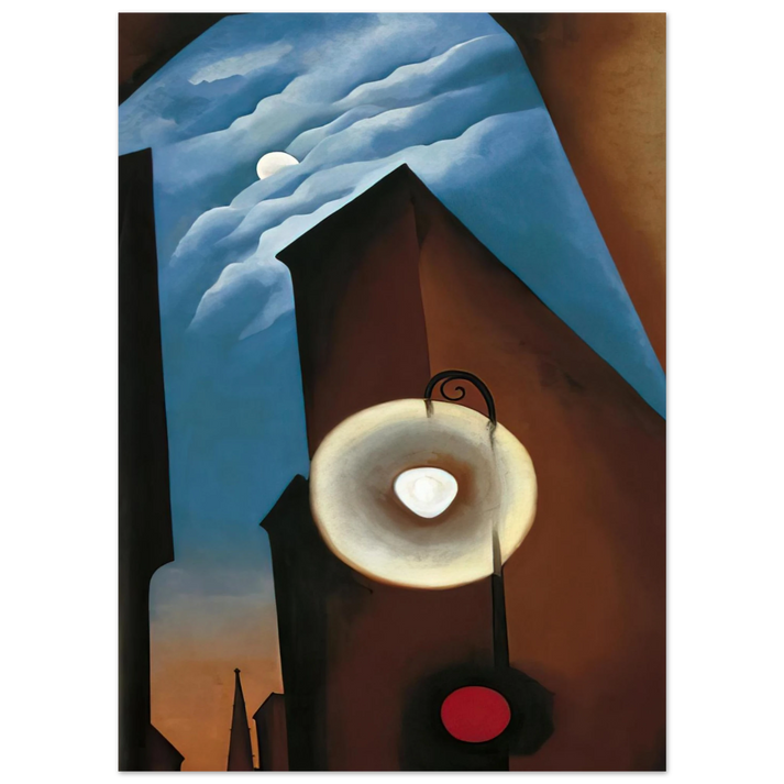 Georgia O'Keeffe - New York with Moon Fine Art Poster