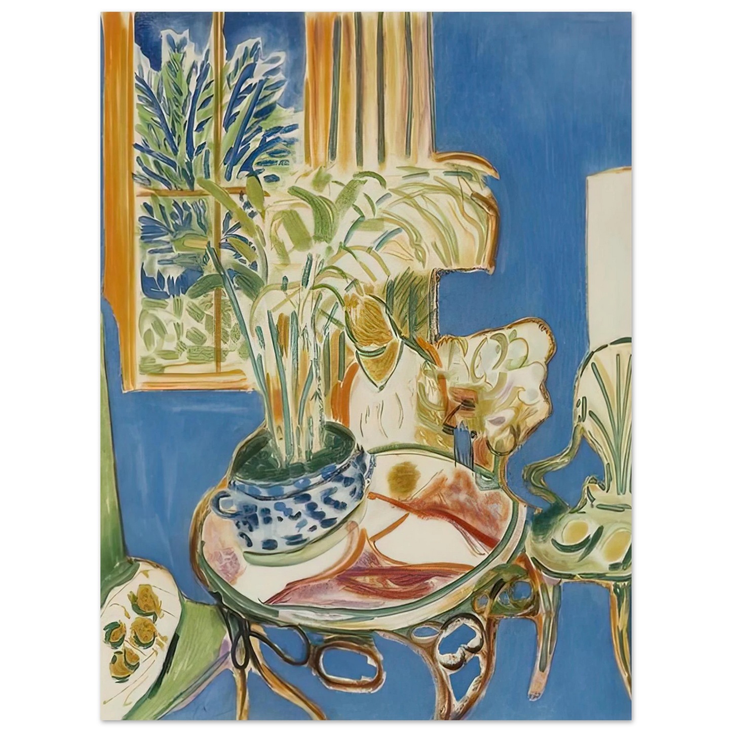 Henri Matisse - BLUE INTERIOR 1947 Fine Art Poster - Default Title