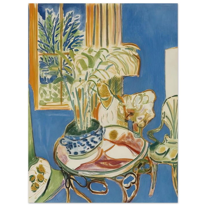 Henri Matisse - BLUE INTERIOR 1947 75x100 cm / 30x40inches Fine Art Poster