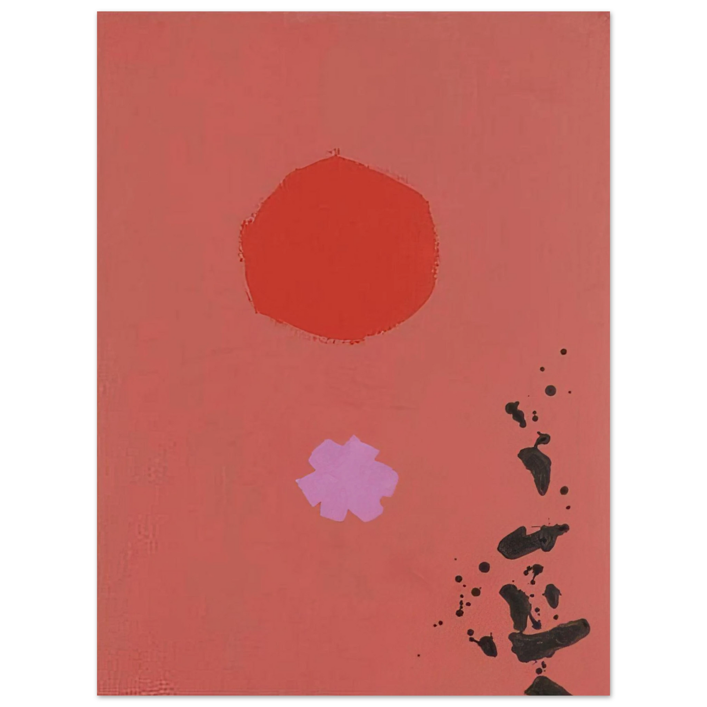 Adolph Gottlieb - Orange and Lavender No. 72 - 1970 Fine Art Poster - Default Title