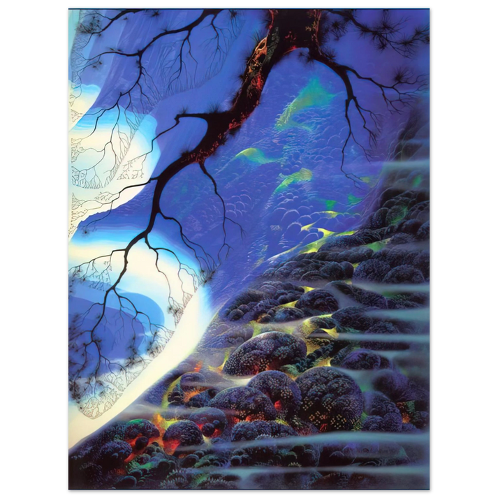 Eyvind Earle - Mystical Big Sur 75x100 cm / 30x40inches Fine Art Poster