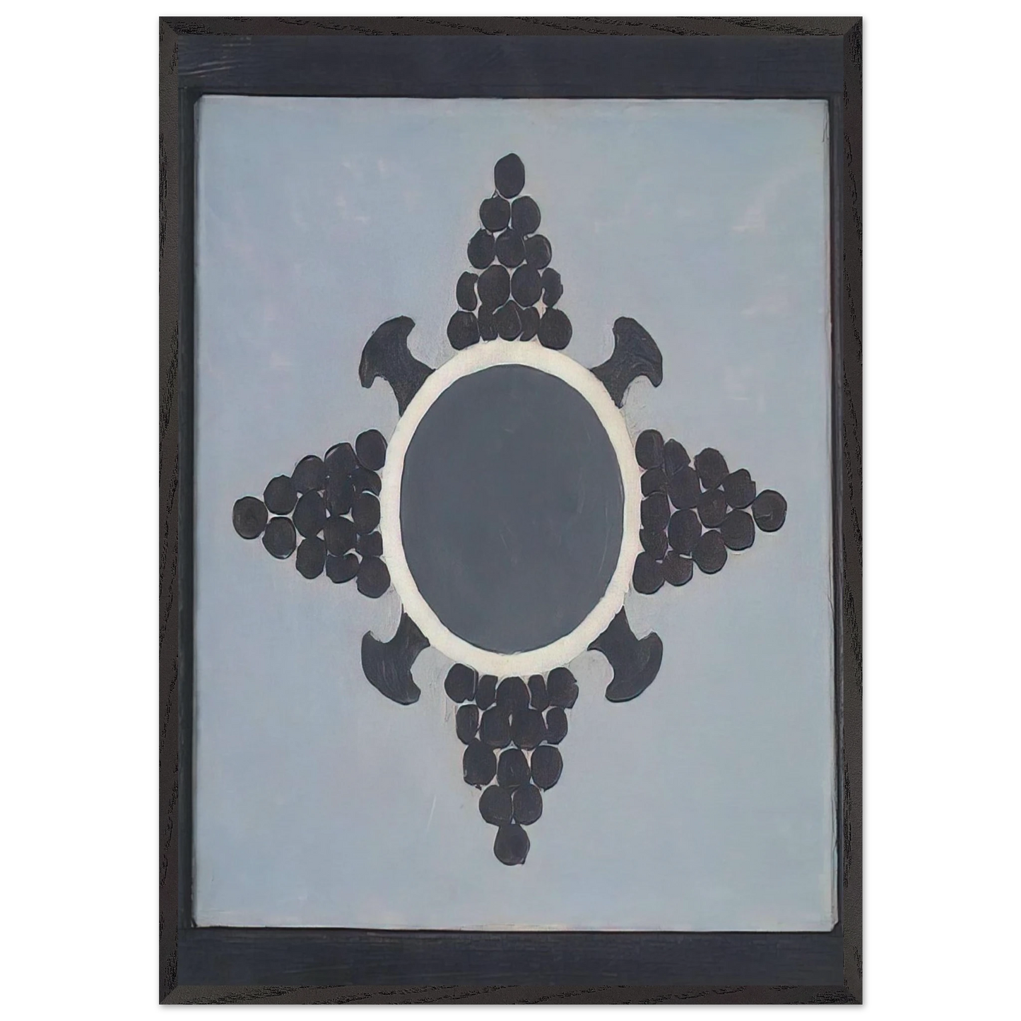 Mandala - 1955 - Forrest Bess 70x100 cm / 28x40 inches Framed Art Print – Black Wooden Frame