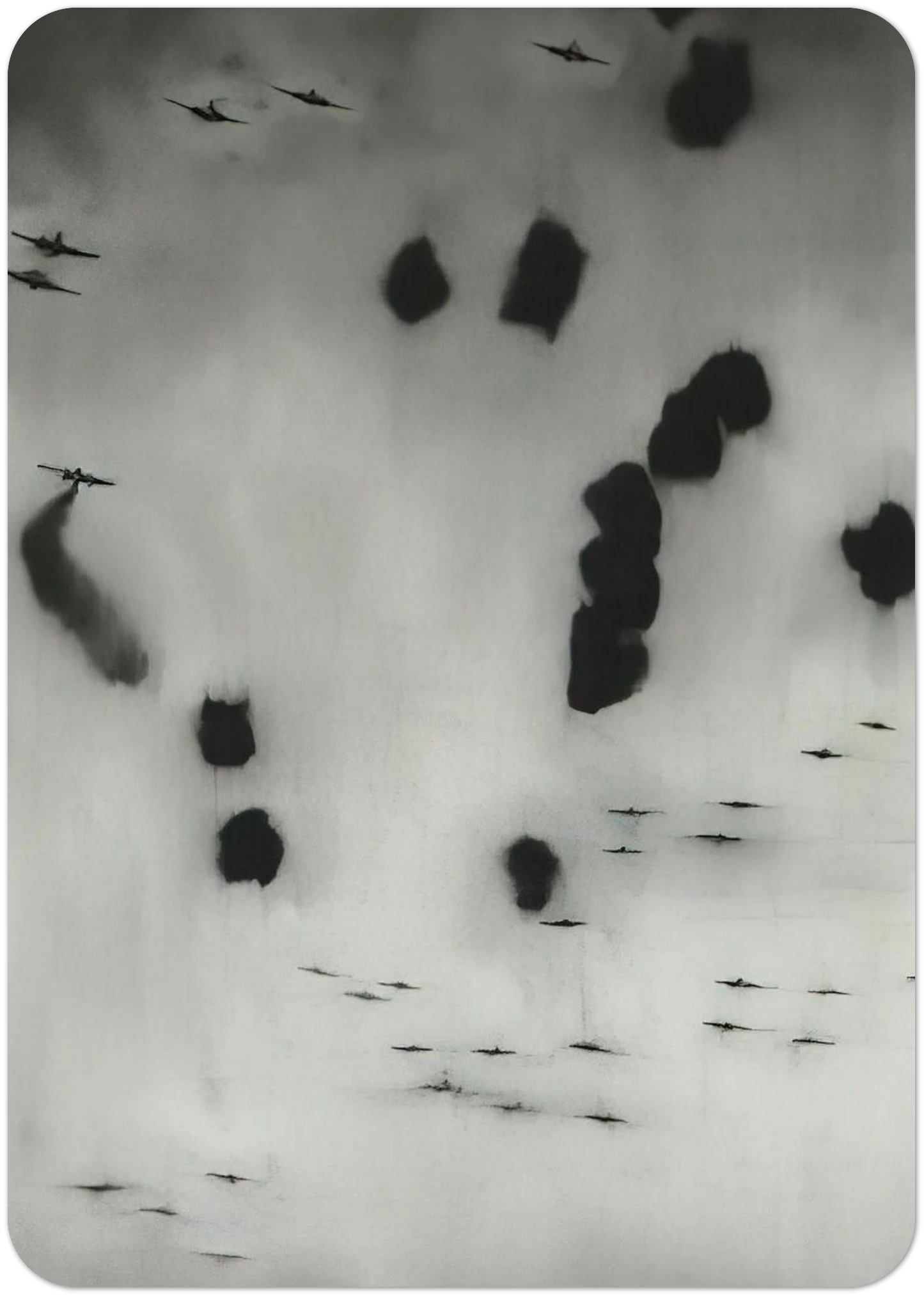 FLIEGER 1964 By Gerhard Richter Pack of 10 Post Cards | Gerhard Richter Post Cards | A6 (10.5 x 14.8 cm) - 4.1 x 5.8 inches