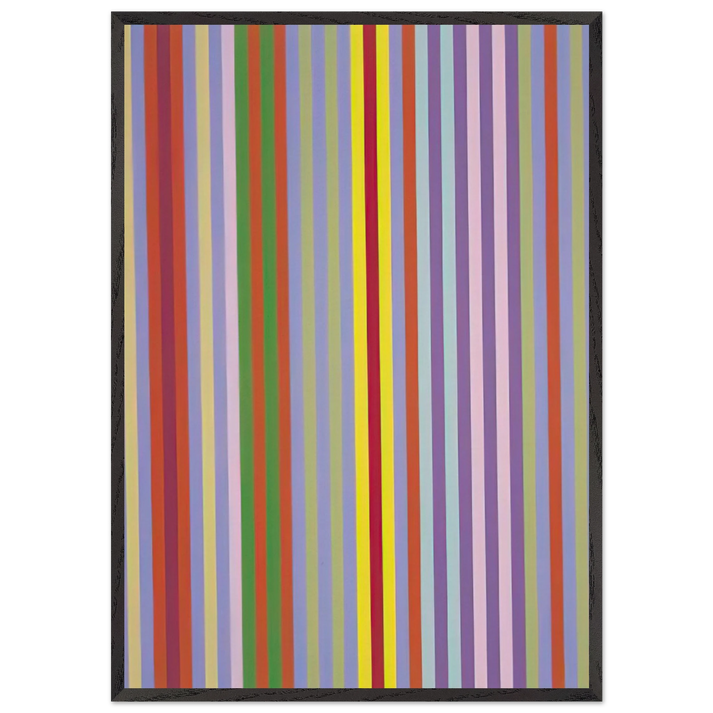 Sweet Carburetor - 1969 - Gene Davis 70x100 cm / 28x40 inches Framed Art Print – Black Wooden Frame