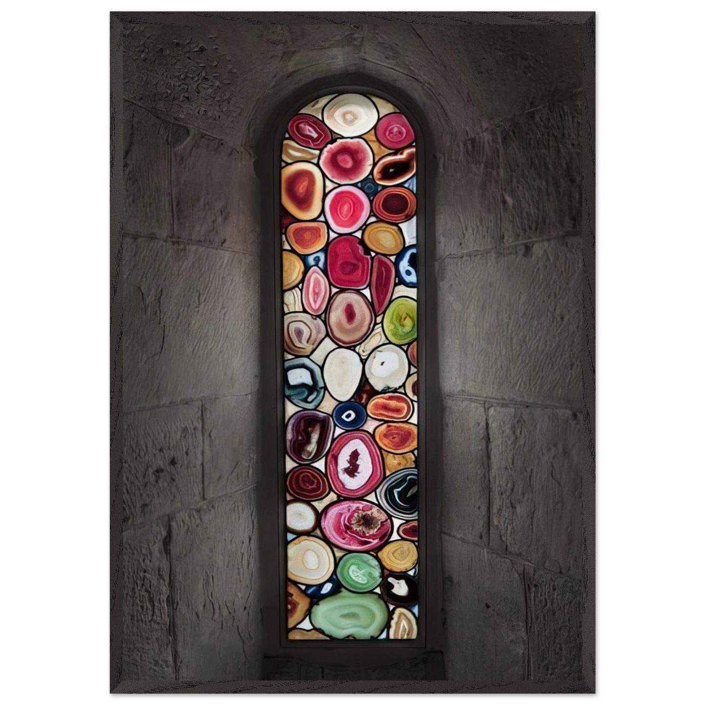 AHATFENSTER 2009 2 - Sigmar Polke 70x100 cm / 28x40 inches Framed Art Print – Black Wooden Frame