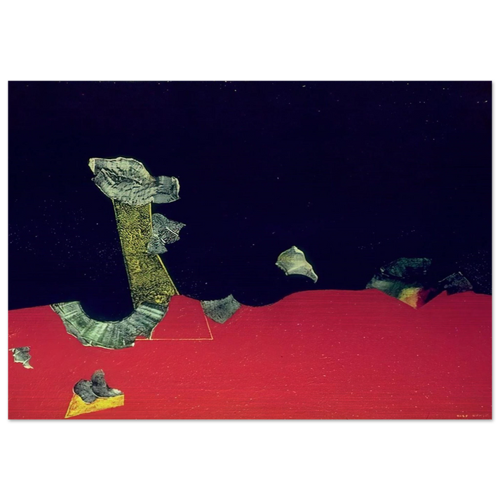 Landscape with shells - Max Ernst Brushed Aluminum Print - 70x100 cm / 28x40 inches | Max Ernst Aluminum Print | Max Ernst Prints