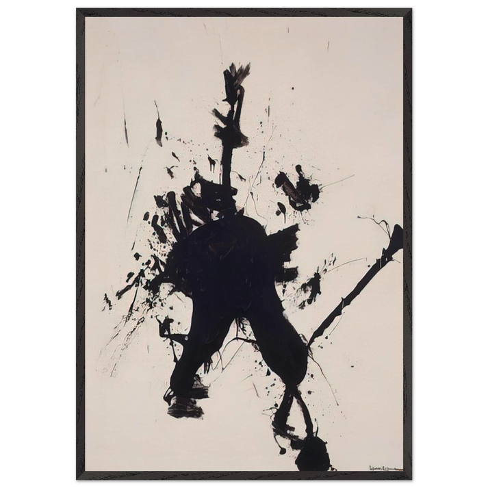 Don Quixote - Hans Hofmann 70x100 cm / 28x40 inches Framed Art Print – Black Wooden Frame