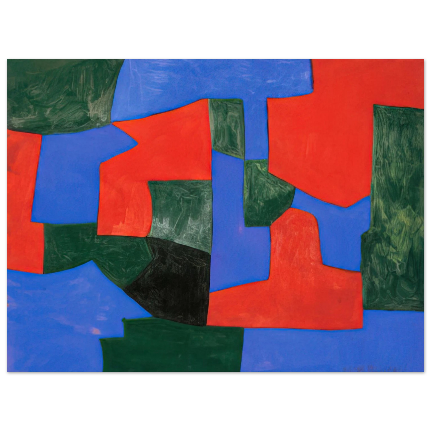 Serge Poliakoff - Composition abstraite - 1959 Fine Art Poster - Default Title