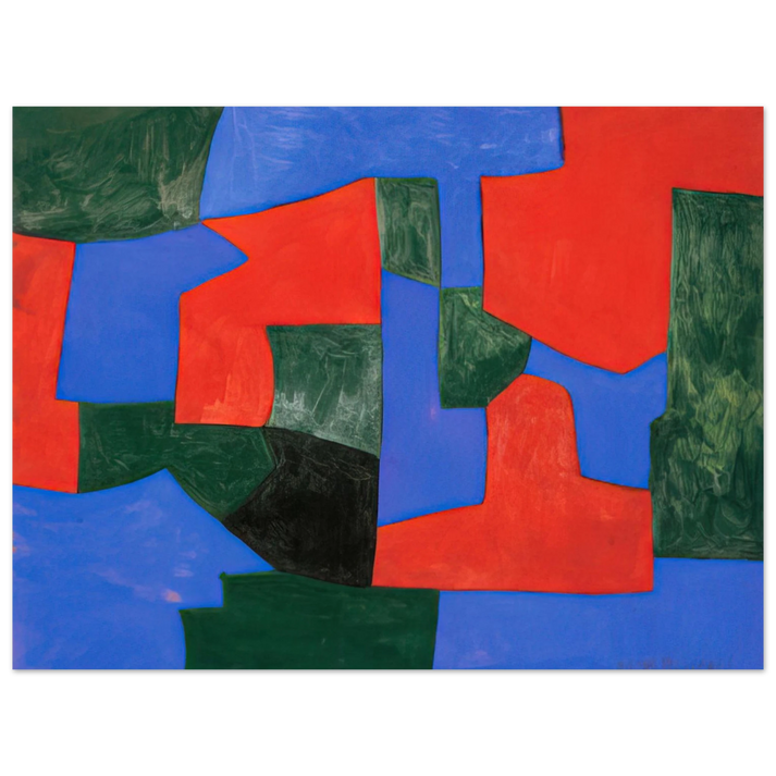 Serge Poliakoff - Composition abstraite - 1959 75x100 cm / 30x40inches Fine Art Poster
